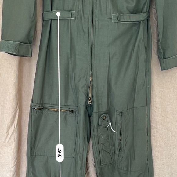 Vintage Unisex Air Force Fly Suit - Fire Retardant- 40R - Picture 8 of 10